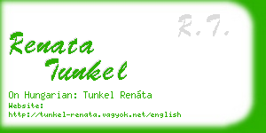 renata tunkel business card